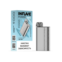 (М) Одноразовая электронная сигарета Inflave Power 9000 - Чистый